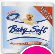 Baby Soft 2Ply Toilet Tissue-18's