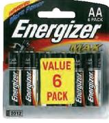 Energizer Max AA Batteries-6 Pack