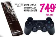 PS3 Dual Shock Controller Plus Remote