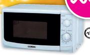 Logik White Manual Microwave Oven-20Ltr