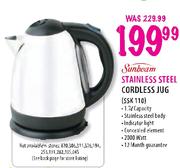 Sunbeam Stainless Steel Cordless Jug (SSK110)