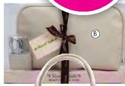 Rose & Vanilla Range Cosmetic Bag And Manicure Set