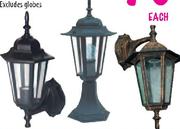 Eurolux 6 Panel Up/Down Or Pedestial Facing Laterns-Each