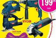 Ryobi Orbital Sander-180W/Impact Drill-550W/Jigsaw-500W/Angle Grinder-650W Each
