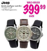 Jeep Gents Analogue Watches