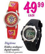 Digitime Kiddies Analogue/Digital Watches