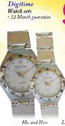 Digitime Watch Set-His & Her
