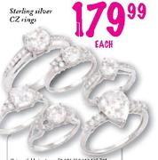 Sterling Silver CZ Ring