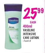 400ml Vaseline Intensive Care Lotion-each