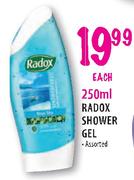 Radox Shower Gel-250ml each