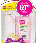 Simple Choice 2 Ply Toilet Tissue-18's per pack