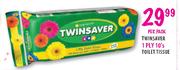 Twinsaver 1 Ply Toilet Tissue-10's per pack