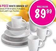 White Dinner Set 16 Piece