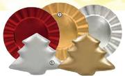 Christmas Tree Charger Plates Each