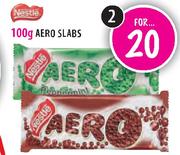 Nestle Aero Slabs 100gm-2's