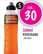 Powerade 500ml-5 Pcs