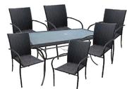 Out & About Kendari Wicker Table 160cm*90cm*92cm Height
