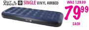 Out & About Single Vinyl Airbed
