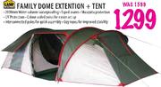 Camp Master Family Dome Extension+Tent