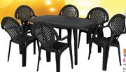 Gold Sun Ebony Ovel table