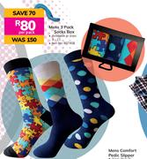 Mens 3 Pack Socks Box-Per Pack