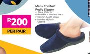Mens Comfort Pedic Slipper-Per Pair