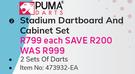 Puma Darts Stadium Dartboard & Cabinet Set-Each
