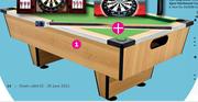 Shoot Vegas Pool Table Plus EASI8 2 x 57" Cues 1 Piece-Each