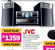 JVC 2.0 Channel DVD Micro HiFi UX-DN500