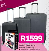 Berlin 3 Piece Set + Vacbag Travel Bag