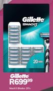 Gillette Mach3 Blades-20's