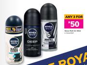 Nivea Roll On (Assorted)-For Any 3 x 50ml