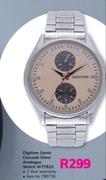 Digitime Gents Cascade Silver Analogue Watch WT781S