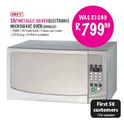 DEFY 38l Metallic Silver Electronic Microwave Oven (DM0353) 
