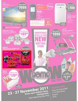 Game Knysna (23 Nov - 27 Nov), page 1