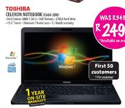 Toshiba Celeron Notebook