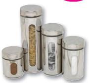 Home Stainless Steel Canister Set