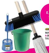 Addis Mop,Broom Bucket-9Ltr Or Toilet Brush Set