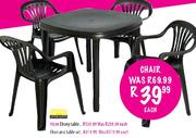 Chair & Table Set