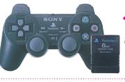 PS2 Dual Shock Controller Plus Memory Card