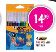 BIC 10's Kids Visa Felt Pen-each
