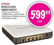 Sitecom Wireless ADSL Modem Router