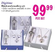 Digitime Watch and Jewellery Sets-per set