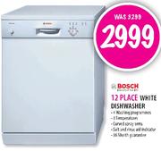 Bosch 12 Place White Dishwasher