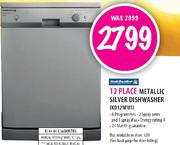 Kelvinator 12 Place Metallic Silver Dishwasher(KD12MM1)