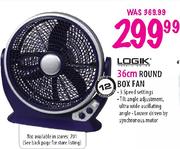 Logik 36cm Round Box Fan