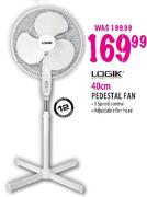 Logik 40cm Pedestal Fan