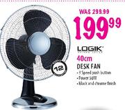 Logik 40cm Desk Fan