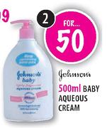 Johnsons 500ml Baby Aqueous Cream-2