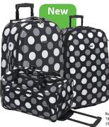 Fusion Trolley Duffle Black/Grey Polka Dot - Each